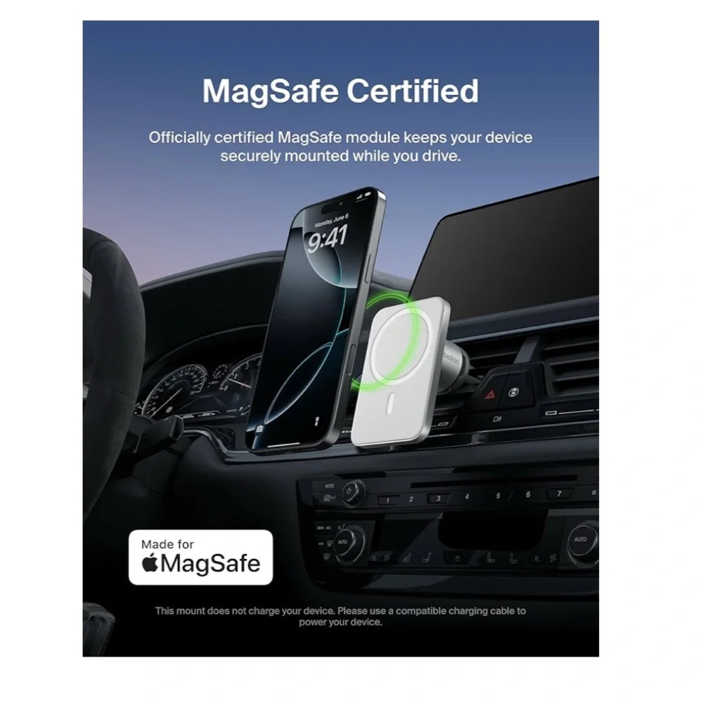 Belkin MagSafe Vent Mount Pro - Silver